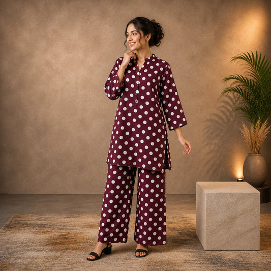 The Plum Dot Co-ord
