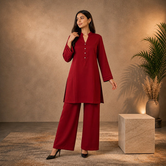 The Maroon Muse Co-Ord