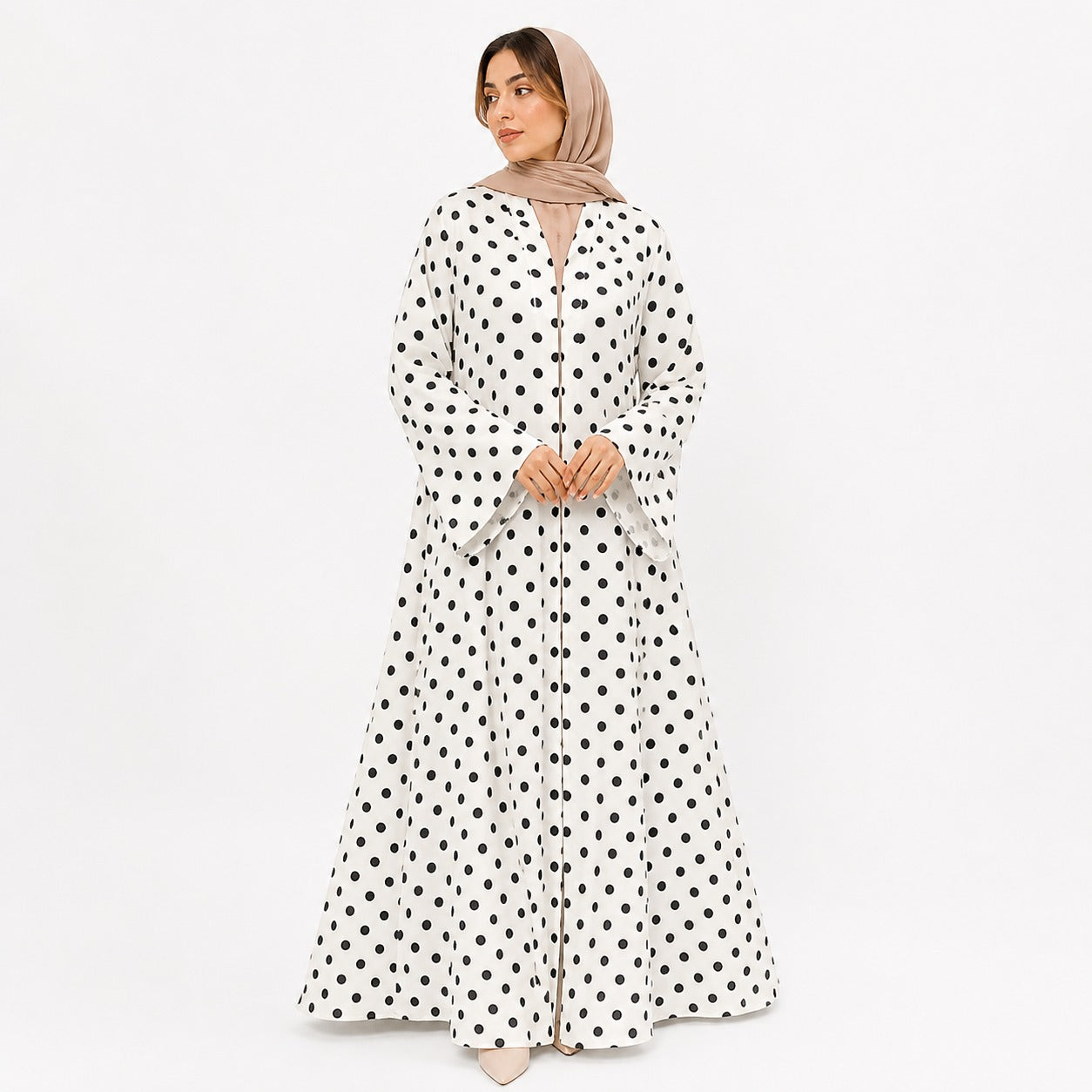 The Polka Dot Elegance Abaya