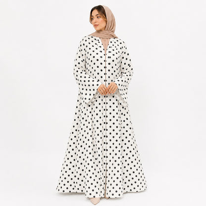The Polka Dot Elegance Abaya