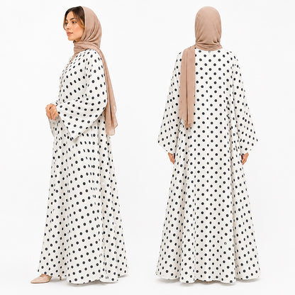 The Polka Dot Elegance Abaya